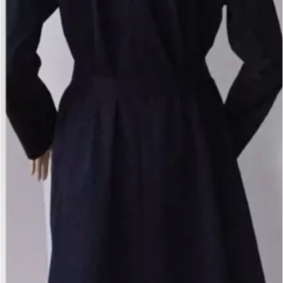 NWT Eileen Fisher Women’s Midnight Blue Wrap Coat Size Medium - Picture 4 of 11